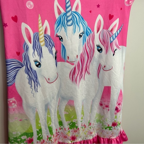 Pink pajamas with unicorns size‎ 7-8 - Picture 5 of 8